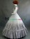 Victorian Southern Belle Short Puff Sleeves Frill Ruffles Floor Length Ball Gown Dress