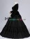 Gorgeous Herrlich Edwardian U Neck Velvet Long Sleeves Frill Lace Ball Gown Dress 