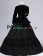 Gorgeous Herrlich Edwardian U Neck Velvet Long Sleeves Frill Lace Ball Gown Dress 