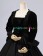 Gorgeous Herrlich Edwardian U Neck Velvet Long Sleeves Frill Lace Ball Gown Dress 