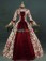 Edwardian Vintage Lolita Flower Printed Pagoda Sleeves Frilled Ball Gown Dress