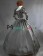Classic Klassiker Retro Round Neck Floral Printed Long Sleeves Brocaded Dress