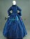 Elegant Gothic Lolita Vintage Frilled Lace Floral Button Ball Gown Dress