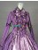 Victorian Vintage Lolita Flower Floral Lace Ruffles Lace Stripe Ball Gown Dress