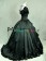 Civil War Lolita Sweet Spaghetti Strap Halter Puff Short Sleeves Ruffles Lace Ball Gown Dress