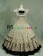 Sweet Lolita Victorian U Neck Flower Printed Floral Ruffles Frill Tiered Dress