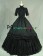 Classic Klassiker Gothic Punk Lolita Turtle Neck Frill Ruffles Lace Frill Short Sleeves Layered Ball Gown Dress