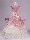 Romantic Romantik Sweet Sleeveless Lace Floral Frilled Falbala Tiered Ball Gown Dress