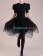 Gothic Victorian Steampunk Retro Inspired Fairy Corset Black Tutu Dress