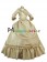 Elegant Gothic Lolita Sweet V Neck Ruffles Lace Layered Frill Ball Gown Floor Length Dress