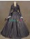 Elegant Gothic Lolita Vintage Frilled Lace Floral Button Ball Gown Dress