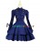 Classic Klassiker Sailor Button Long Sleeves Layered Brocaded Dress