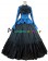Gorgeous Herrlich Vintage Lolita Ruffles Floral Lace Frill Blouse Floor Length Ball Gown Dress