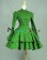 Classic Klassiker Sailor Button Long Sleeves Layered Brocaded Dress