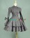 Classic Klassiker Sailor Button Long Sleeves Layered Brocaded Dress