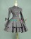 Classic Klassiker Sailor Button Long Sleeves Layered Brocaded Dress