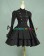 Classic Klassiker Sailor Button Long Sleeves Layered Brocaded Dress