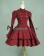 Classic Klassiker Sailor Button Long Sleeves Layered Brocaded Dress