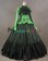 Gorgeous Herrlich Vintage Lolita Ruffles Floral Lace Frill Blouse Floor Length Ball Gown Dress