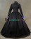 Civil War Lolita Reenactment Retro Button Frilled Brocaded Formal Ball Gown Dress