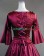 Southern Belle Vintage Slash Neck Pagoda Sleeves Strappy Ruffles Floor Length Dress