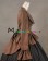 Gorgeous Herrlich Vintage Lolita Ruffles Floral Lace Frill Blouse Floor Length Ball Gown Dress