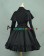Sailor Lolita Gothic Steampunk Turtle Neck Long Sleeves Button Frill Lace Cape Coat Dress