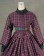 Classic Klassiker Retro Lolita Turtle Neck Plaid Patchwork Frill Lace Long Sleeves Ball Gown Dress