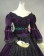 Classical Gothic Edwardian Lolita Slash Neck Pagoda Sleeves Lace Floral Velvet Dress