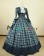 Gorgeous Herrlich Retro Long Sleeves Turtle Neck Plaid Patchwork Lace Ball Gown Prom Dress 