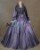 Elegant Gothic Lolita Vintage Frilled Lace Floral Button Ball Gown Dress