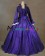 Elegant Gothic Lolita Vintage Frilled Lace Floral Button Ball Gown Dress