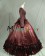 Gorgeous Herrlich Classic U Neck Long Sleeves Floral Ruffles Frill Lace Ball Gown Dress