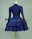 Classic Klassiker Sailor Button Long Sleeves Layered Brocaded Dress