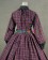 Classic Klassiker Retro Lolita Turtle Neck Plaid Patchwork Frill Lace Long Sleeves Ball Gown Dress