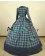 Gorgeous Herrlich Retro Long Sleeves Turtle Neck Plaid Patchwork Lace Ball Gown Prom Dress 