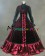 Punk Country Lolita Retro Dolly Collar Lace Frilled Tiered Maid Ball Gown Dress