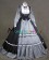 Punk Lolita Vintage Frilled Ruffles Long Sleeves Lace Maid Ball Gown Dress 