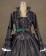 Elegant Gothic Lolita Vintage Frilled Lace Floral Button Ball Gown Dress