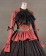 Gorgeous Herrlich Vintage Lolita Ruffles Floral Lace Frill Blouse Floor Length Ball Gown Dress