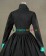 Civil War Lolita Reenactment Retro Button Frilled Brocaded Formal Ball Gown Dress