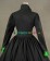 Civil War Lolita Reenactment Retro Button Frilled Brocaded Formal Ball Gown Dress