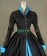 Civil War Lolita Reenactment Retro Button Frilled Brocaded Formal Ball Gown Dress