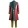 Doctor Who sixth 6th Doctor Colorful Lattice Jacket Coat Suit Cosplay Costume
