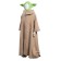 The Mandalorian -Baby Yoda Robe Hat Outfits Halloween Carnival Suit Cosplay Costume For Kids