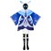 Genshin Impact Cryo Abyss Mage Cosplay Costume Outfits Halloween Carnival Suit