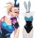 League of Legends LOL KDA Groups Akali The Rogue Assassin Bunny Girl Jump Costume