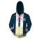 Nanami ChiaKi Cosplay Hoodies Danganronpa Zip Up 3D Print Jacket