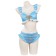 Alice In Wonderland Alice Swim Cosplay Costume Two-Piece Bikini Swimwear 