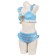 Alice In Wonderland Alice Swim Cosplay Costume Two-Piece Bikini Swimwear 